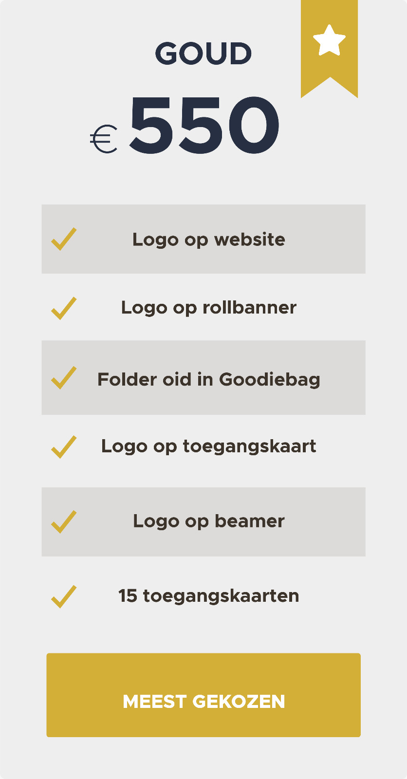Pakket goud